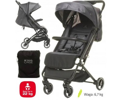 Дитяча прогулянкова коляска 4BABY Twizzy graphite