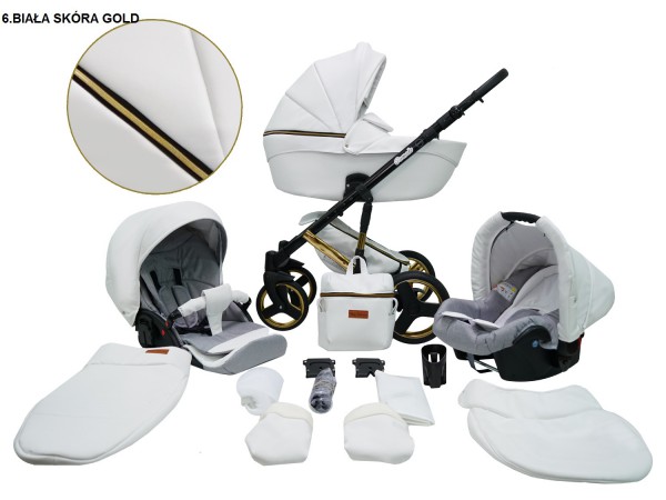 Детская универсальная коляска 2 в 1 Mikrus Comodo Gold 6