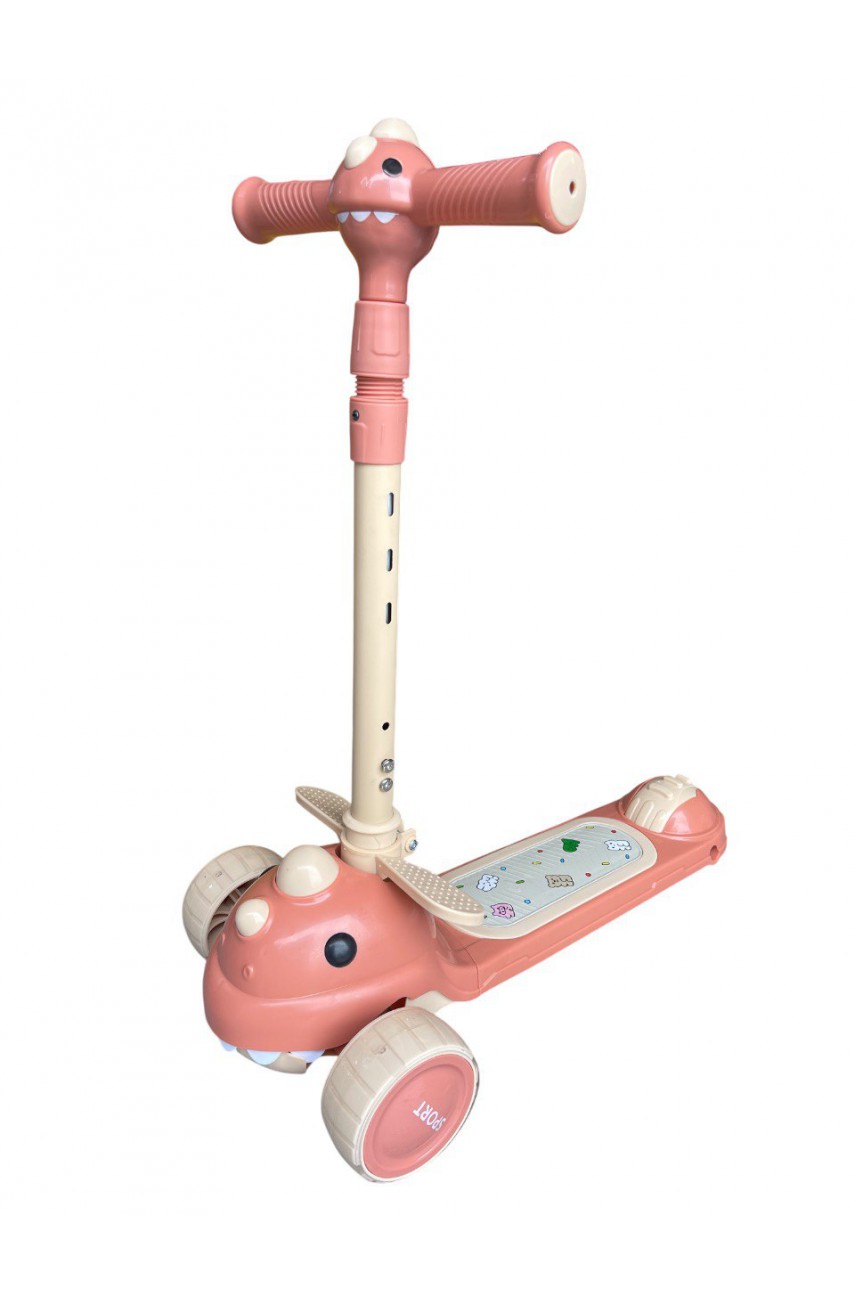Самокат 616 Dino 5в1 pink