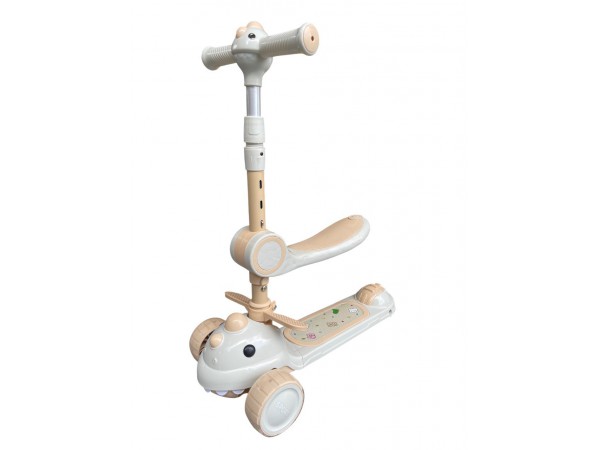 Самокат 616 Dino 2в1 beige