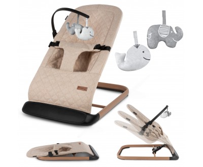 Шезлонг Kidwell Laro beige/wooden