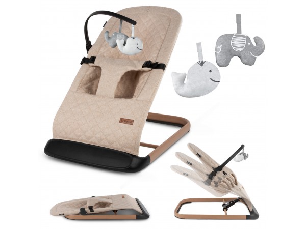 Шезлонг Kidwell Laro beige/wooden