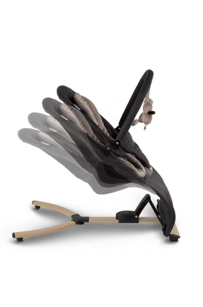 Шезлонг Kidwell Rubi black/gold Wooden