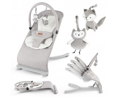 Шезлонг Kidwell Rubi gray/white