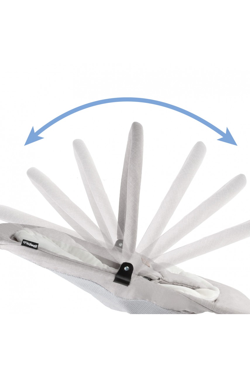 Шезлонг Kidwell Rubi gray/white