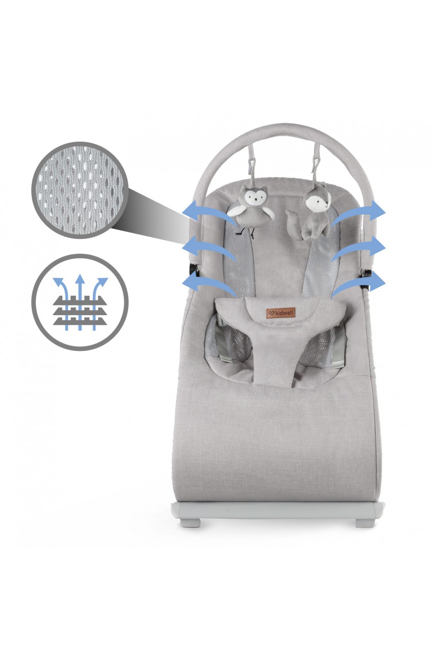 Шезлонг Kidwell Rubi gray/white