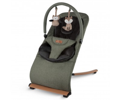 Шезлонг Kidwell Rubi green/black wooden