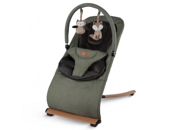 Шезлонг Kidwell Rubi green/black wooden