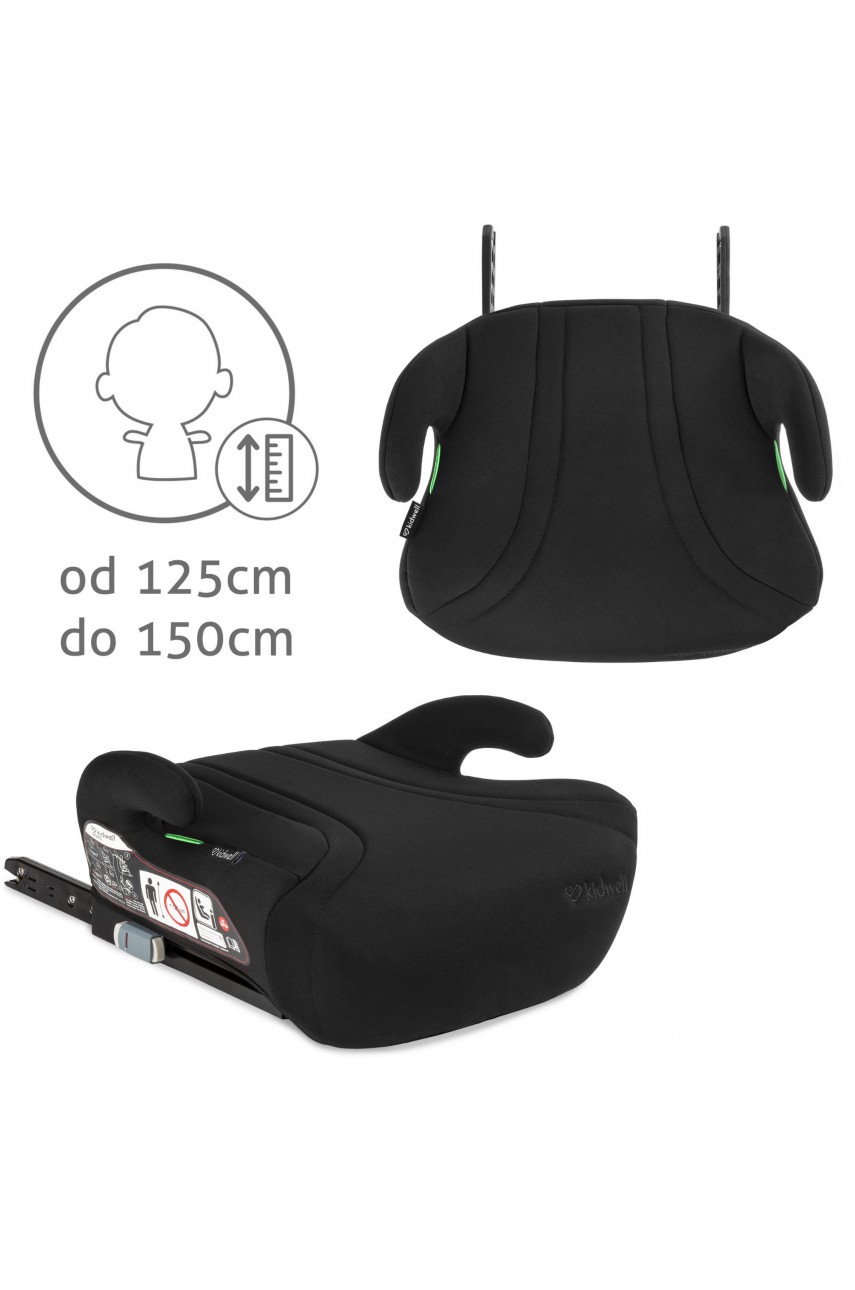 Автокрісло-бустер Kidwell Bono ISOFIX 125-150см black Автокрісло-бустер Kidwell Bono ISOFIX 125-150см black