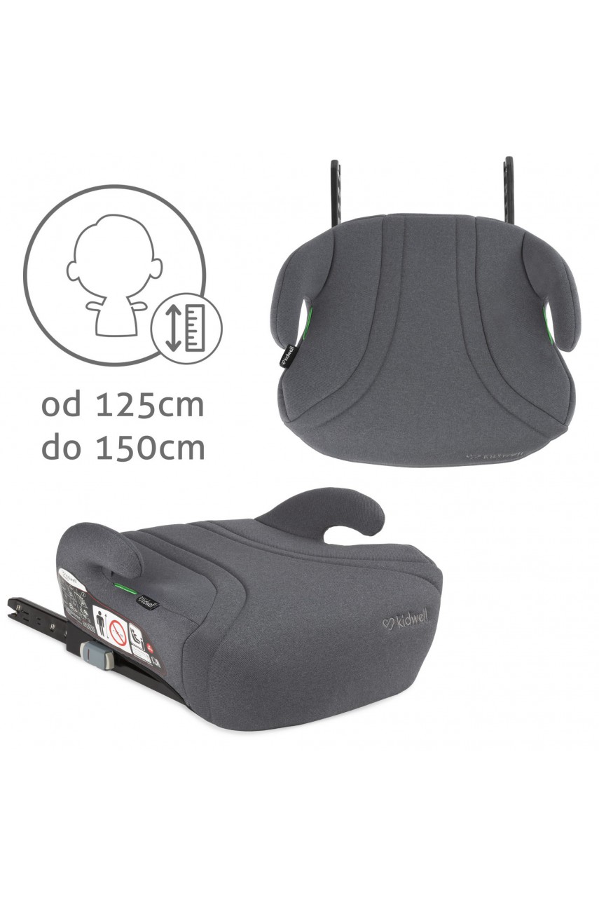 Автокрісло-бустер Kidwell Bono ISOFIX 125-150см gray Автокрісло-бустер Kidwell Bono ISOFIX 125-150см gray
