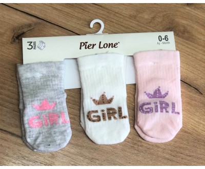Дитячі шкарпетки для дівчинки  Pier lone  арт. P-1525