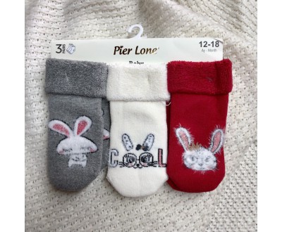 Дитячі шкарпетки для дівчаток махрові Pier lone  арт. PH-461
