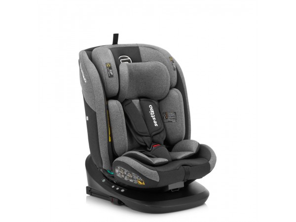 Дитяче автокрісло Sesttino Oktagon Pro ISOFIX 40-150см. (0-36 кг) gray
