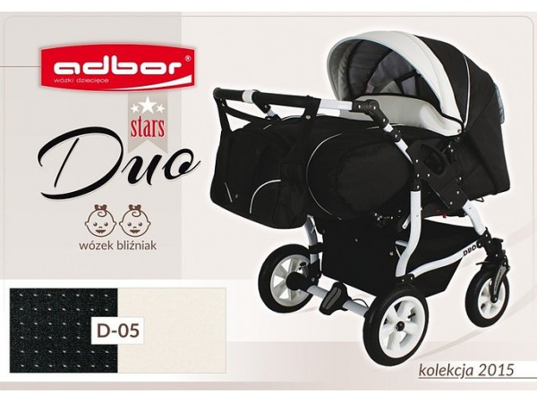 Детская коляска для двойни Adbor Duo stars D 05