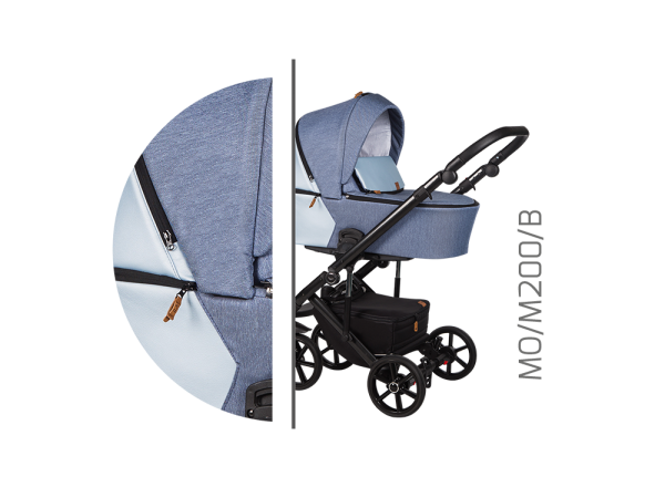 Детская универсальная коляска 2 в 1 Baby Merc Mosca MO/200B